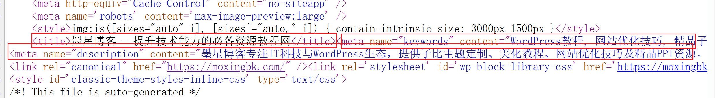建站笔记 – php实现获取网站tdk代码-吾唯一